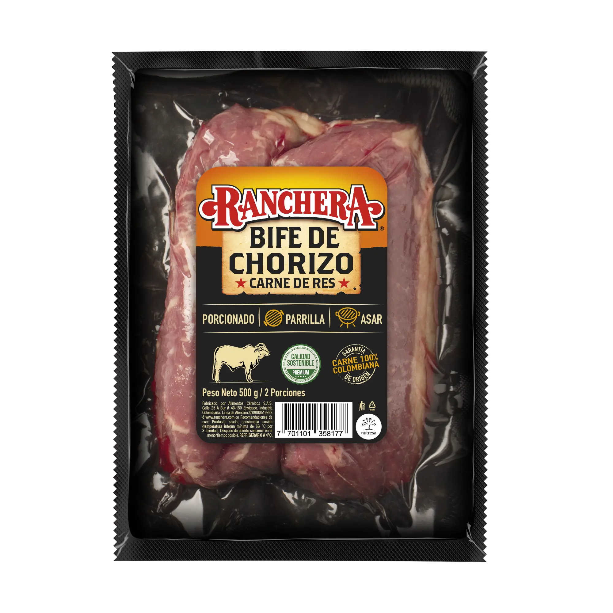 Bife de Chorizo Ranchera 500g