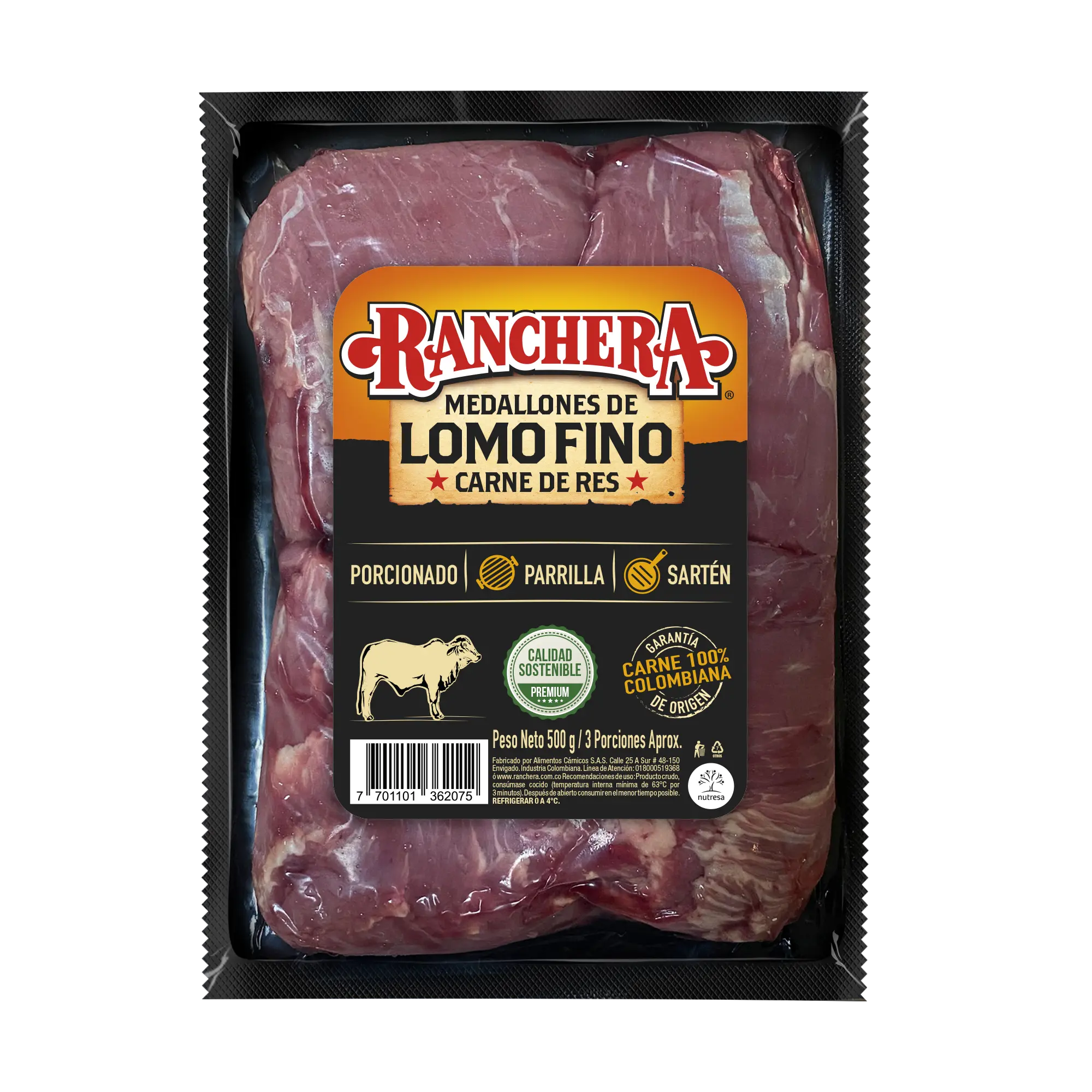 Medallones de Lomo Fino Ranchera 500g