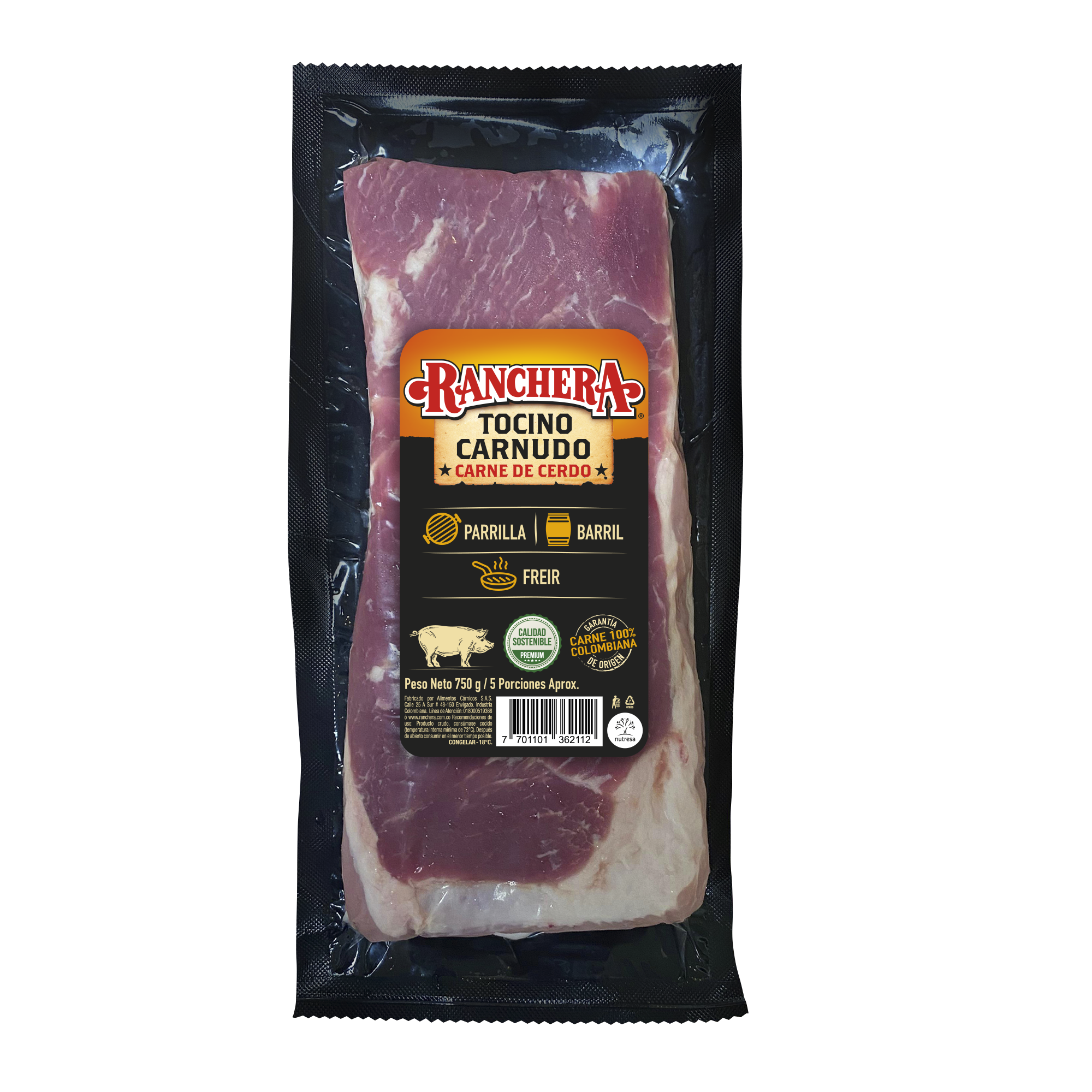 Tocino carnudo Ranchera 750g
