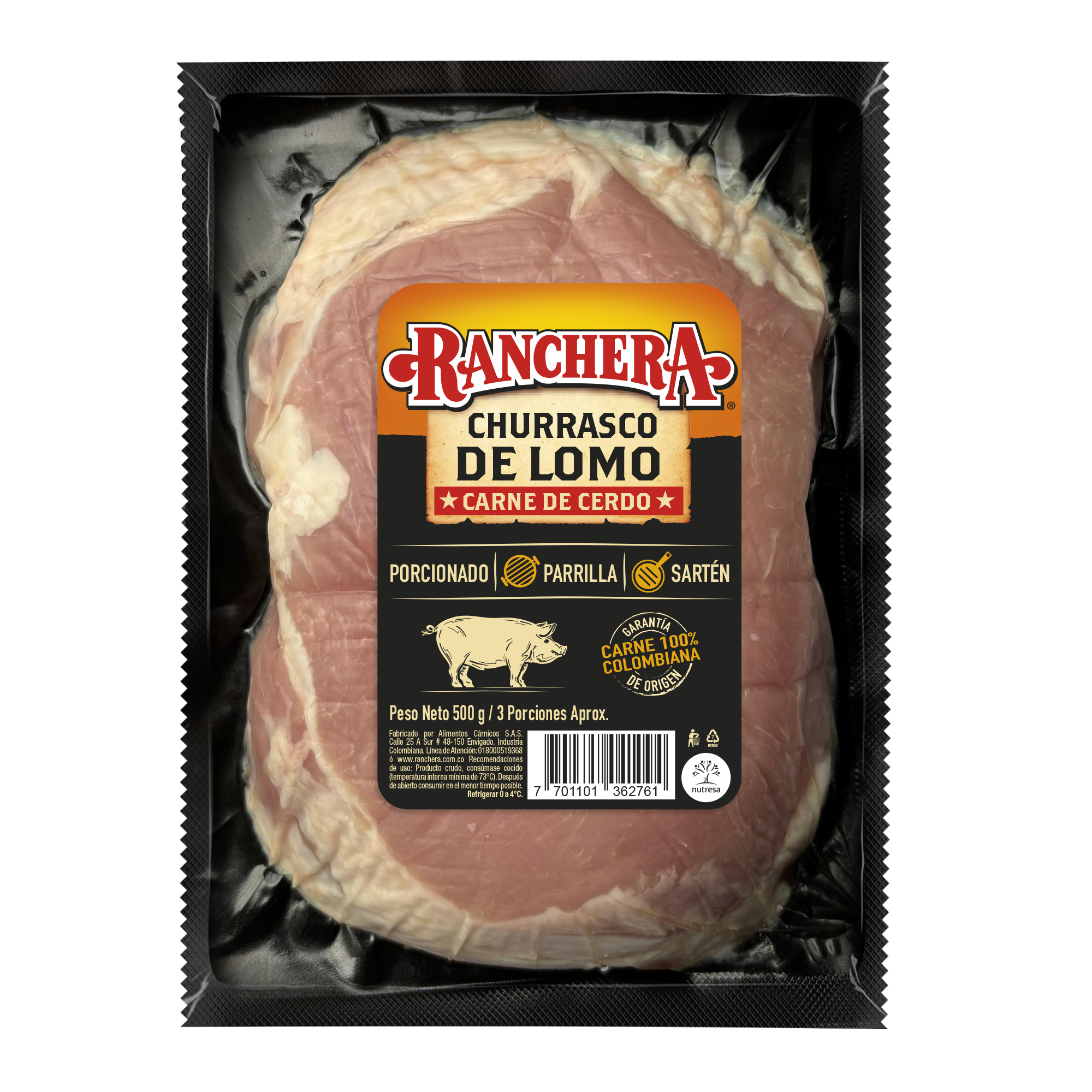 Churrasco de Lomo de cerdo Ranchera 500g