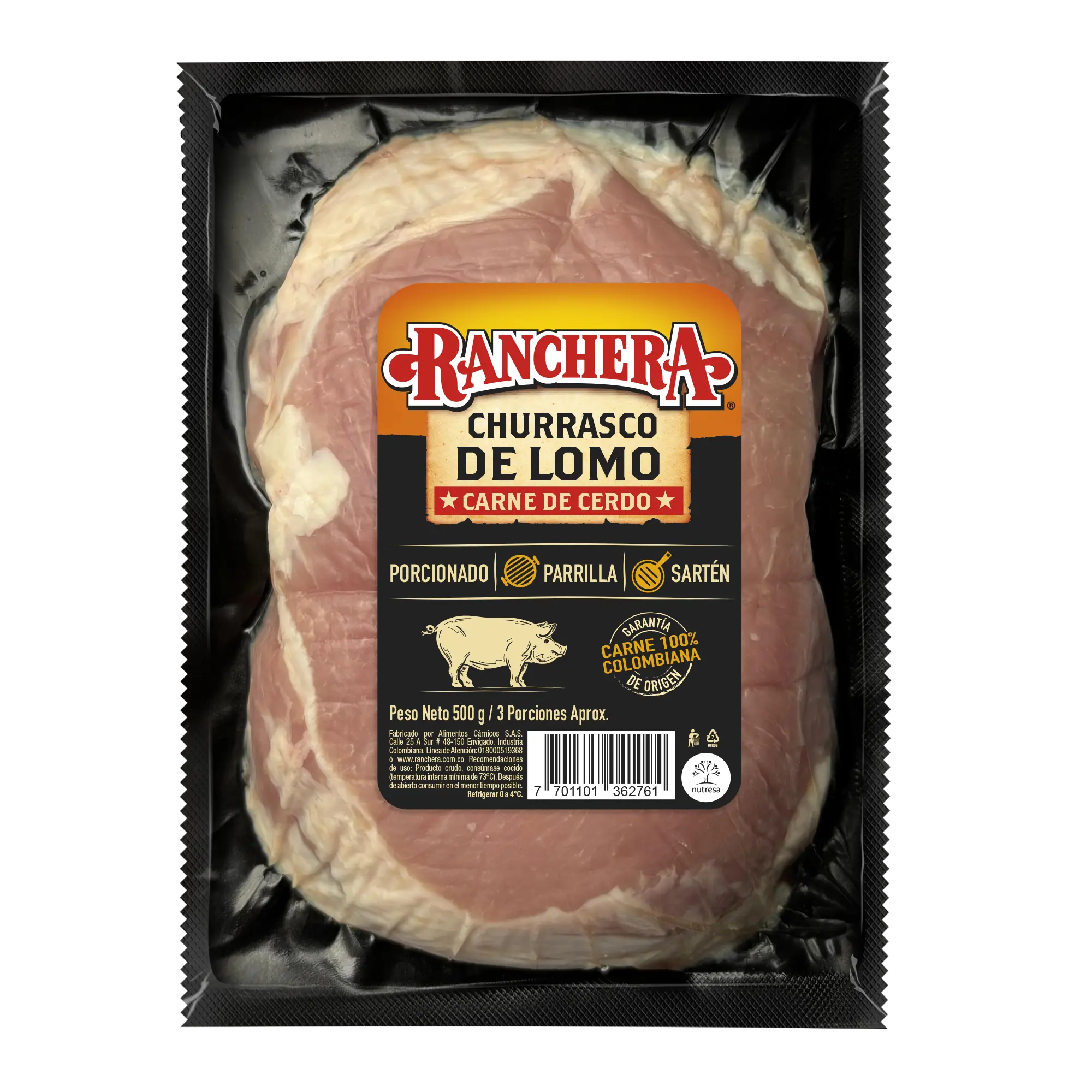 Churrasco de Lomo de cerdo Ranchera 500g
