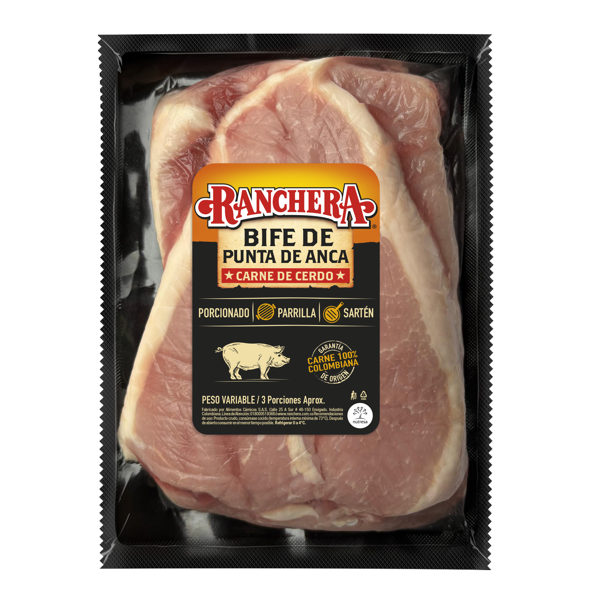 Bife de Punta de Anca de cerdo Ranchera