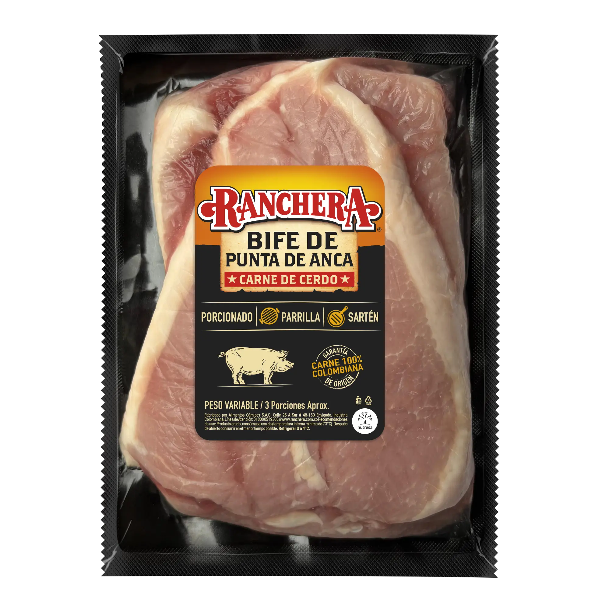Bife de Punta de Anca de cerdo Ranchera