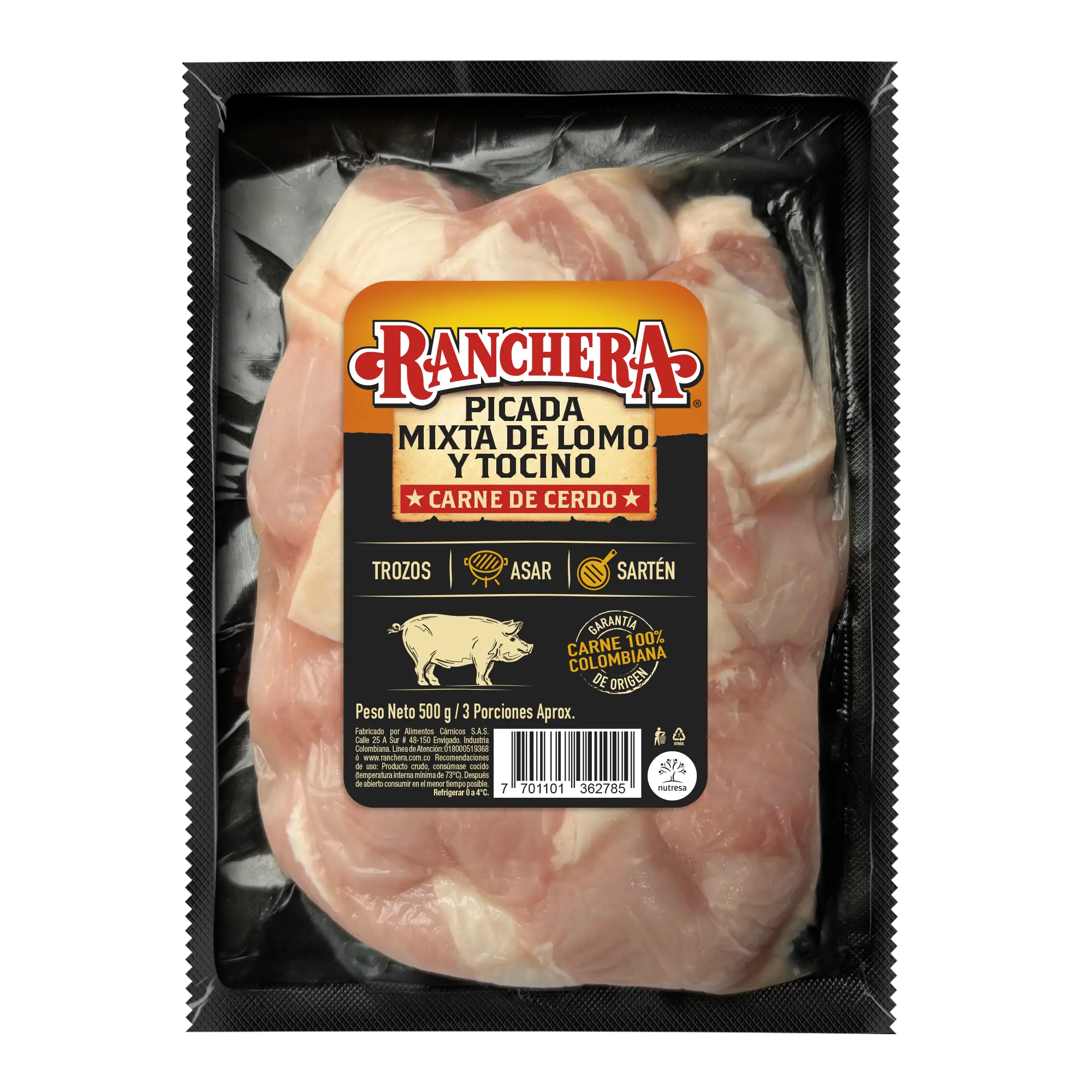 Picada Mixta Lomo y Tocino Ranchera 500g