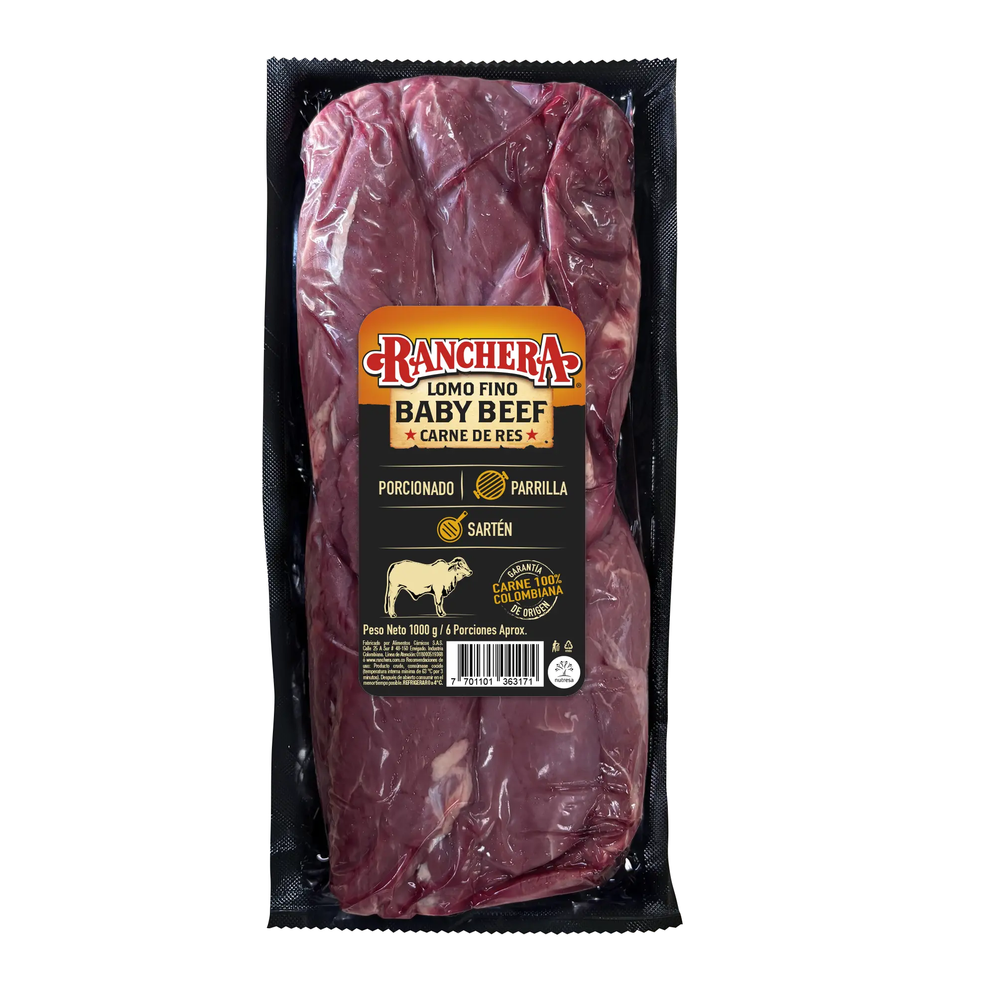 Baby beef solomito Ranchera 1000g
